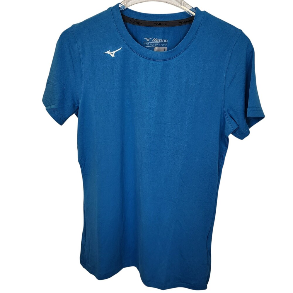 Mizuno Performance Youth Large Blue Short Sleeve Athletic Workout Tee L NWOT